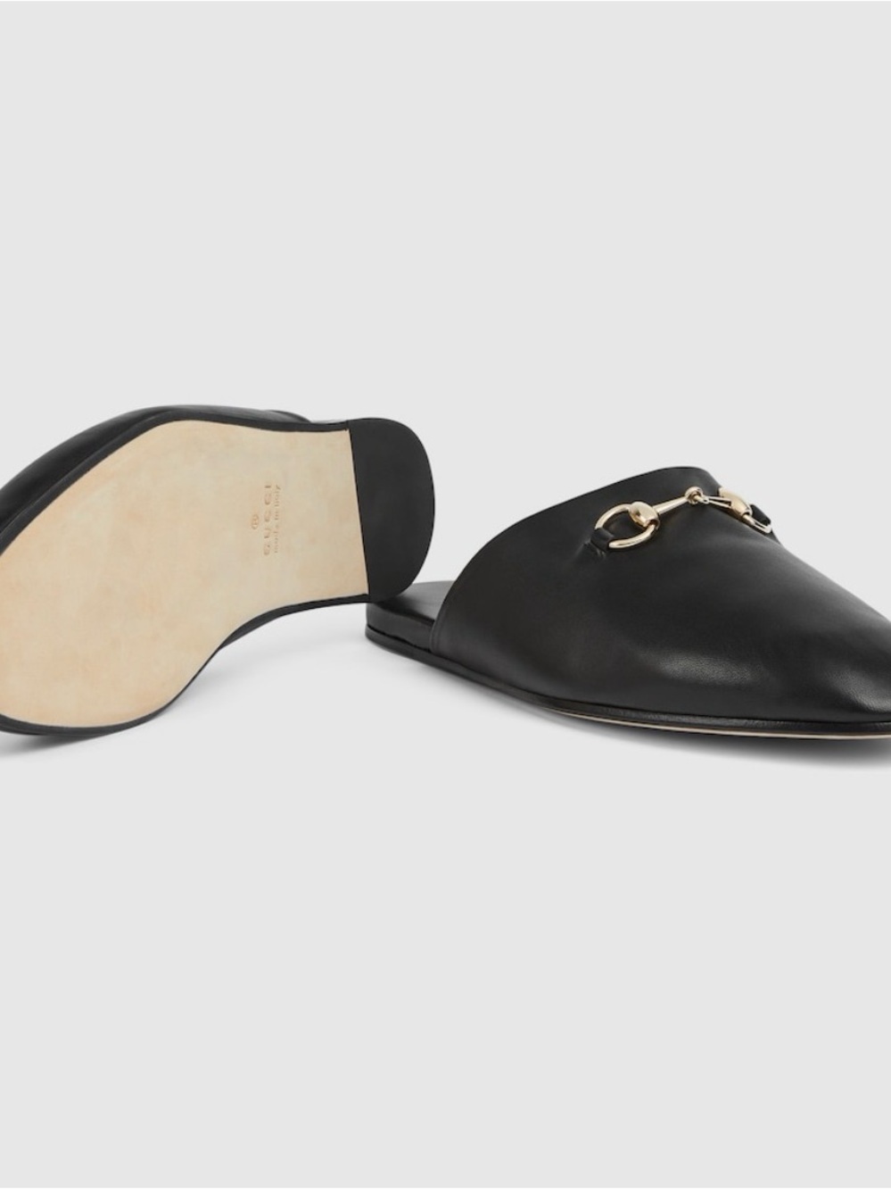 Gucci Black Leather Mule with Horsebit - Picture 6 of 10